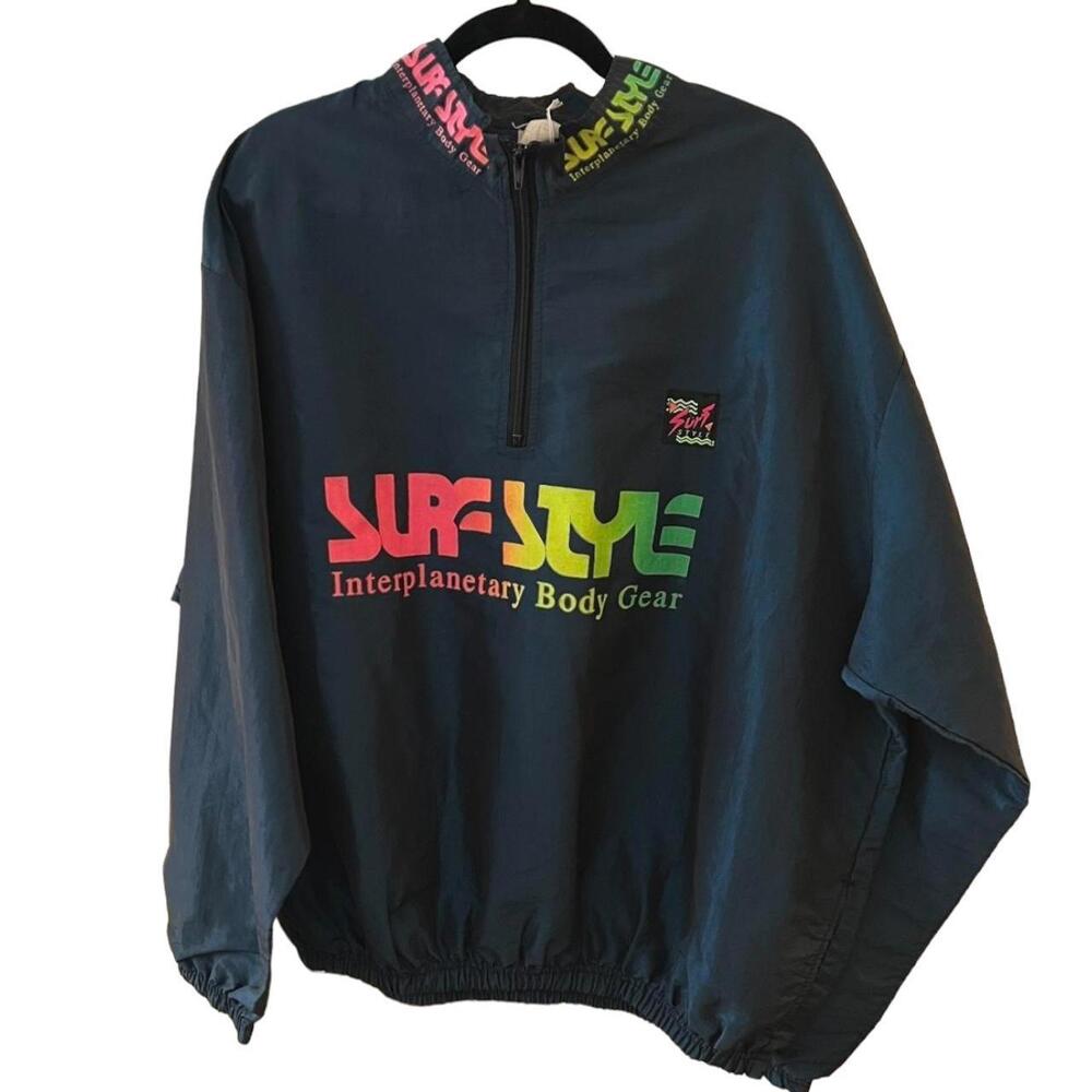 90s Surf Style Windbreaker